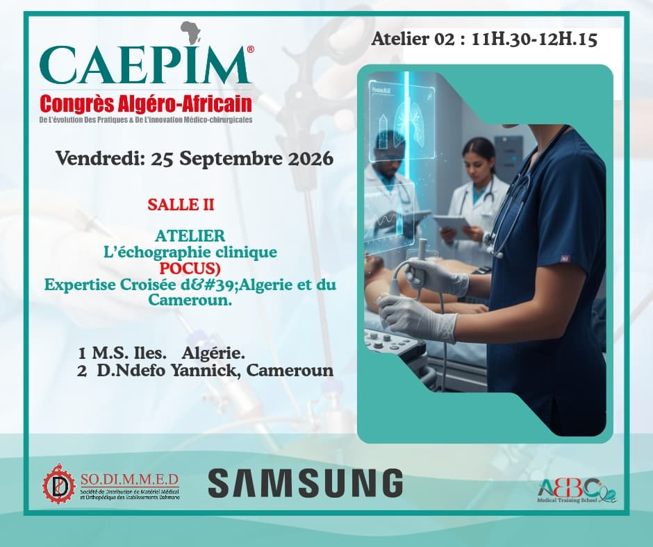 Atelier L'échographie clinique (POCUS) — CAEPIM 2026