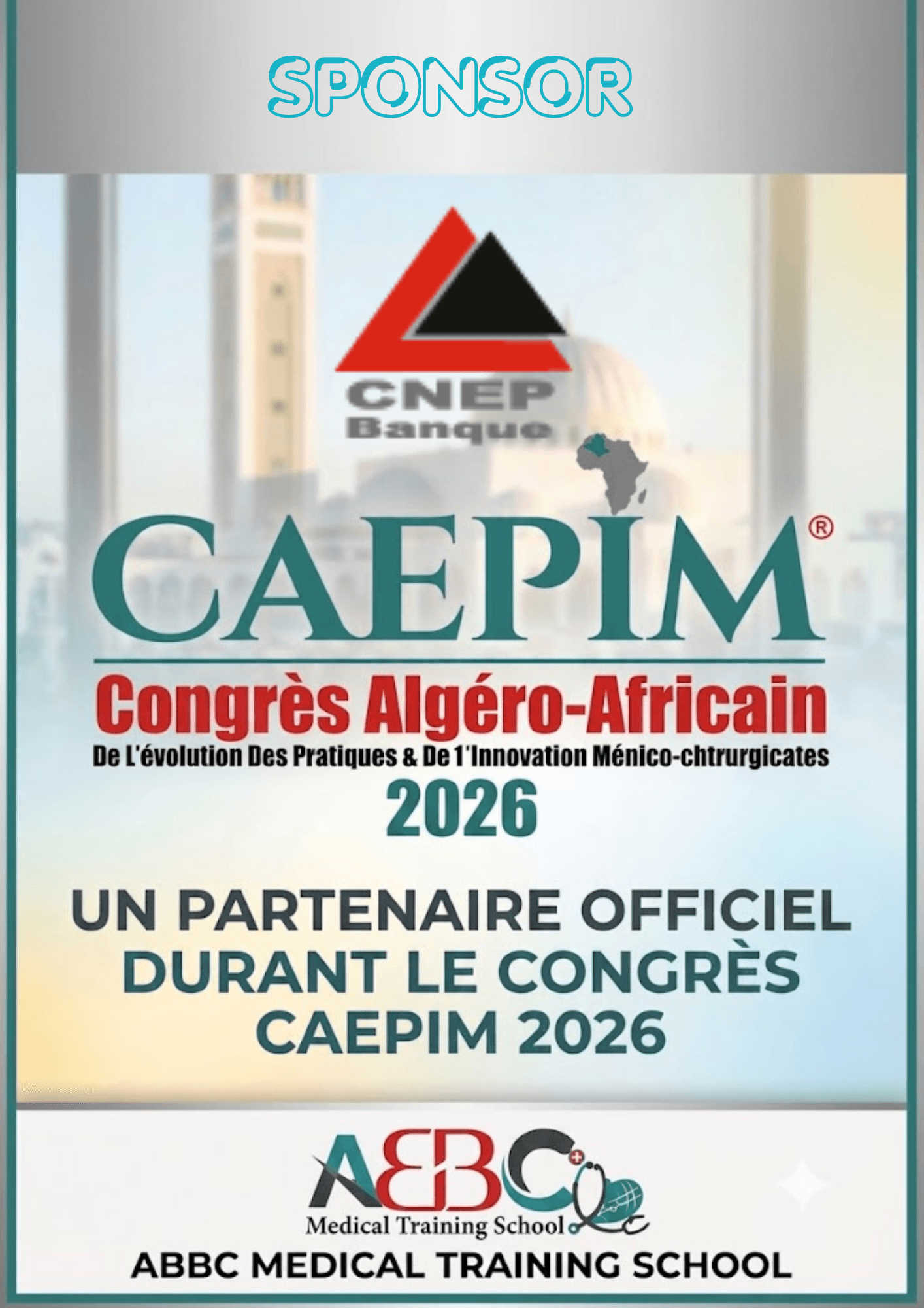 Affiche CNEP — Partenaire Gold & Argent